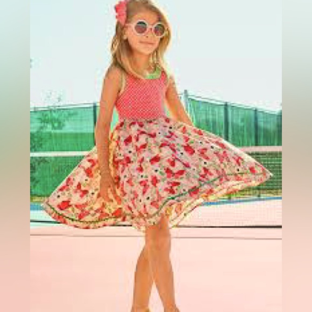 Matilda Jane size 6 butterfly flutter dress.